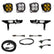 Ford Squadron SAE/Pro Fog Pocket Light Kit - Ford 2021-23 F-150; NOTE: w/o Daytime Running Lights (DRL) SAE Fog Baja Amber