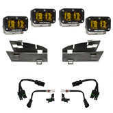 RAM Dual S2 SAE Fog Pocket Light Kit - RAM 2019-24 1500 Rebel; 2021-24 1500 TRX Baja Amber