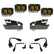 RAM Dual S2 SAE Fog Pocket Light Kit - RAM 2019-24 1500 Rebel; 2021-24 1500 TRX Baja Amber