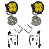 Chevy/GMC Squadron Sport Fog Pocket Light Kit - Chevy/GMC 2015-19 Colorado/Canyon / Silverado/Sierra 2500HD/3500HD Wide Cornering Baja Amber