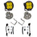 Chevy/GMC Squadron Sport Fog Pocket Light Kit - Chevy/GMC 2015-19 Colorado/Canyon / Silverado/Sierra 2500HD/3500HD Wide Cornering Baja Amber