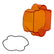 LP6 Light Pod Lens Kit Spot Factory Amber