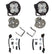 Chevy/GMC Squadron Sport Fog Pocket Light Kit - Chevy/GMC 2015-19 Colorado/Canyon / Silverado/Sierra 2500HD/3500HD Wide Cornering Clear
