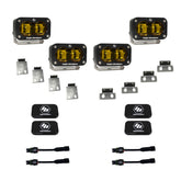 Ford Raptor S2 SAE Dual Fog Pocket Kit - Ford 2021-2026 F-150 Raptor, 2024-2026 F-150 Raptor 37/R Baja Amber