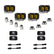 Ford Raptor S2 SAE Dual Fog Pocket Kit - Ford 2021-2026 F-150 Raptor, 2024-2026 F-150 Raptor 37/R Baja Amber