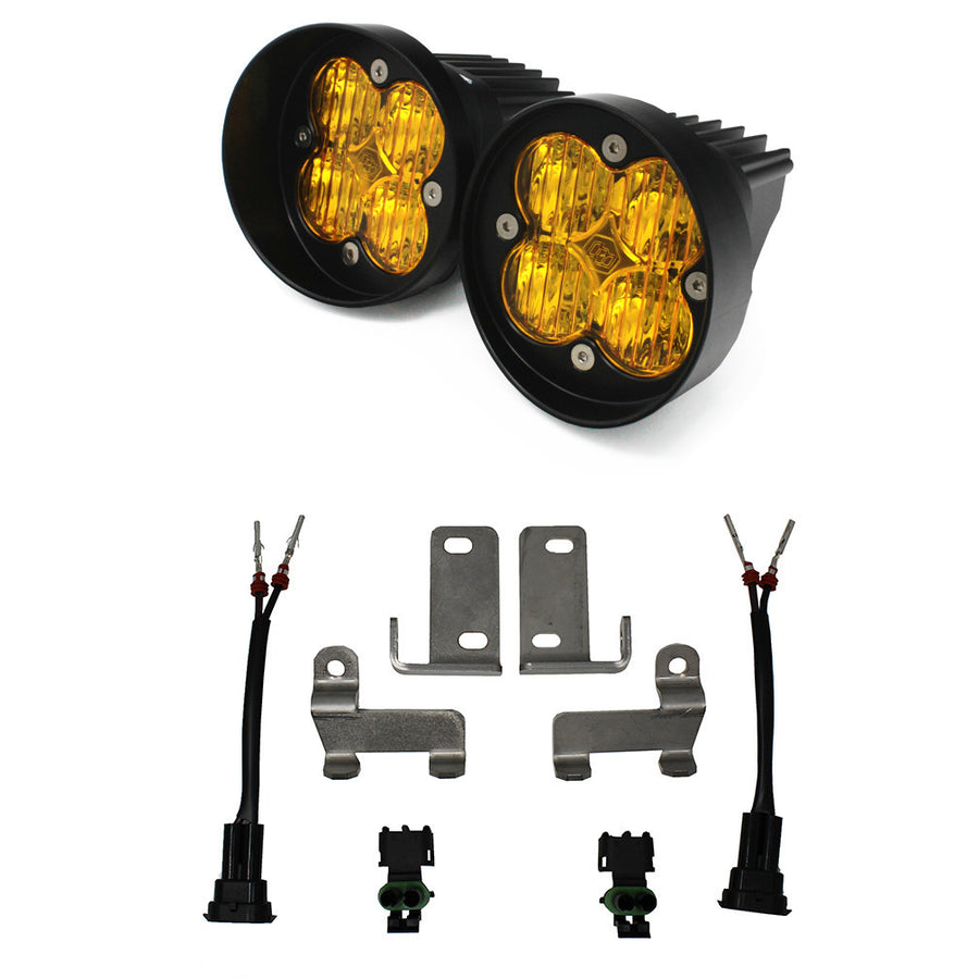 Toyota Squadron-R Sport Fog Pocket Light Kit - Toyota 2010-24 4Runner; 2012-23 Tacoma; 2014-21 Tundra Wide Cornering Baja Amber