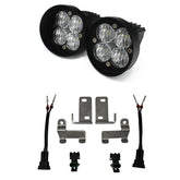 Toyota Squadron-R Sport Fog Pocket Light Kit - Toyota 2010-24 4Runner; 2012-23 Tacoma; 2014-21 Tundra Wide Cornering Clear