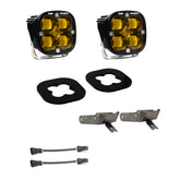 Ford Squadron SAE Fog Pocket Light Kit - Ford 2011-16 F-250/350 Super Duty SAE Fog Baja Amber
