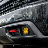 Chevy Squadron Sport Fog Pocket Light Kit - Chevy 2019-22 Silverado 1500 / 2020-22 2500HD/3500HD Wide Cornering Baja Amber