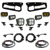 Ford Bronco S2 SAE “Pro” Fog Pocket Light Kit - Ford 2021-2026 Bronco; Steel Bumper Baja Amber Toggle