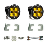 Jeep JL/JT Squadron-R SAE Fog Pocket Light Kit - Jeep 2020-2026 Gladiator; 2018-2026 Wrangler JL; NOTE: w/ OE Sahara Bumper SAE Fog Baja Amber