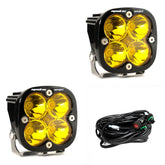 Squadron Sport Black LED Auxiliary Light Pod Pair Spot Baja Amber