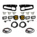 Ford Squadron SAE/Dual S2 Sport Steel Bumper Fog Pocket Light Kit - Ford 2021-2026 Bronco; 2022-2026 Bronco Raptor; NOTE: w/ OE Steel Bumper SAE Fog Baja Amber