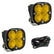 Squadron Sport Black LED Auxiliary Light Pod Pair Wide Cornering Baja Amber