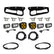 Ford Squadron SAE/Dual S2 Sport Steel Bumper Fog Pocket Light Kit - Ford 2021-2026 Bronco; 2022-2026 Bronco Raptor; NOTE: w/ OE Steel Bumper SAE Fog Baja Amber