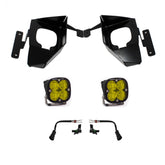 Chevy Squadron Sport Fog Pocket Light Kit - Chevy 2016-18 Silverado 1500 Wide Cornering Baja Amber