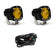 S1 Black LED Auxiliary Light Pod Pair Wide Cornering Baja Amber