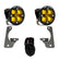 Squadron R SAE Fog Pocket Light Kit - Jeep 2010-18 Wrangler JK; NOTE: w/ Premium OE Bumper SAE Fog Baja Amber