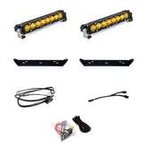 Ford S8 10 Inch Dual Behind Grille Light Bar Kit - Ford 2021-2026 F-150 Raptor, 2024-2026 F-150 Raptor 37/R Driving/Combo Baja Amber