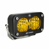 S2 Pro Black LED Auxiliary Light Pod Wide Cornering Baja Amber