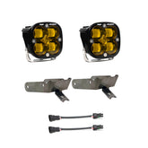 Ford Squadron SAE Fog Pocket Light Kit - Ford 1999-10 F-250/350 Super Duty SAE Fog Baja Amber