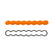 S8 Light Bar Lens Kit Wide Cornering Factory Amber