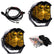 LP4 Pro LED Auxiliary Light Pod Pair Driving/Combo Baja Amber