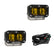 S2 SAE LED Auxiliary Light Pod Pair Baja Amber