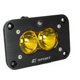 S2 Sport Black Flush Mount LED Auxiliary Light Pod Spot Baja Amber