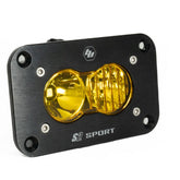 S2 Sport Black Flush Mount LED Auxiliary Light Pod Driving/Combo Baja Amber