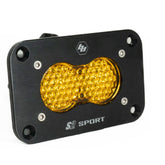 S2 Sport Black Flush Mount LED Auxiliary Light Pod Work/Scene Baja Amber