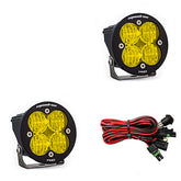Squadron-R Pro Black LED Auxiliary Light Pod Pair Wide Cornering Baja Amber
