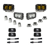 S2 SAE/S2 Sport Fog Pocket Kit - Ford 2021-2026 F-150 Raptor; 2023-2026 Bronco Raptor, 2024-2026 F-150 Raptor 37/R Baja Amber