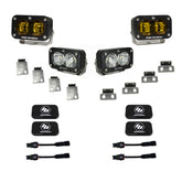 S2 SAE/S2 Pro Fog Pocket Kit - Ford 2021-2026 F-150 Raptor; 2023-2026 Bronco Raptor, 2024-2026 F-150 Raptor 37/R Baja Amber
