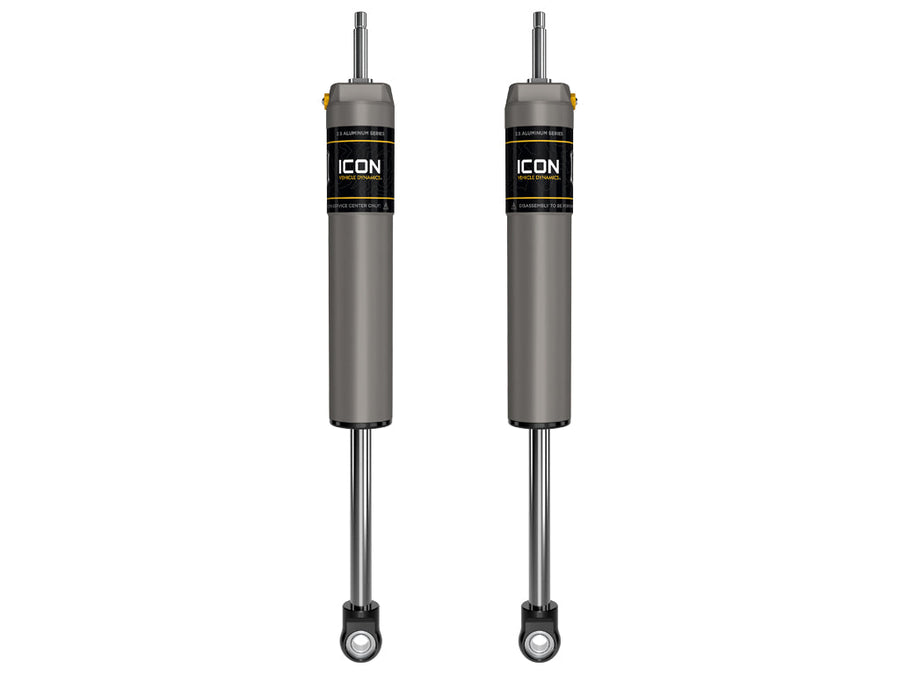 ICON 2023-2025 Ford F-250/F-350 Super Duty 4WD, 4.5” Lift, Front, V.S. 2.5 Aluminum Series Shock Absorbers, Internal Reservoir, Pair for Ford Super Duty