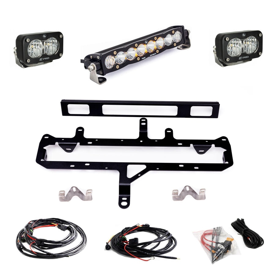 S8 10-inch/S2 Pro Grille Light Kit - 2024-2026 Toyota Tacoma; TRD Pro Multi Pattern Clear