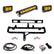 S8 10-inch/S2 Pro Grille Light Kit - 2024-2026 Toyota Tacoma; TRD Pro Multi Pattern Baja Amber