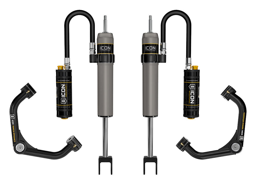ICON 2011-2019 GM 2500/3500 HD, 0-2” Lift, V.S. 2.5 Aluminum Series Shock System, Remote Reservoir w/ CDCV, Tubular for Chevrolet Silverado