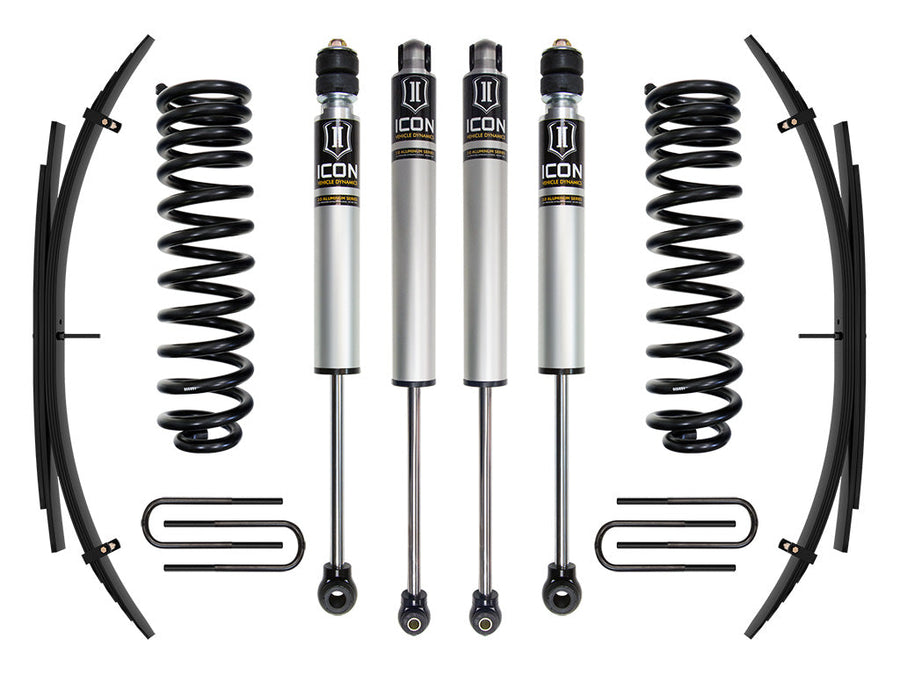 ICON 2017-2019 Ford F-250/F-350 4WD Diesel, 2.5" Lift, Stage 1 Suspension System w/ Expansion Packs for Ford Super Duty