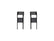 ICON 1999-04 Ford F250/F350 SD, Front, 3” Shackle Kit for Ford Super Duty
