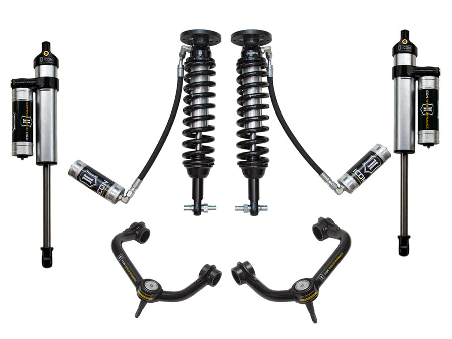 ICON 2014 Ford F150 4WD, 1.75-2.63" Lift, Stage 4 Suspension System, Tubular UCA for Ford F-150