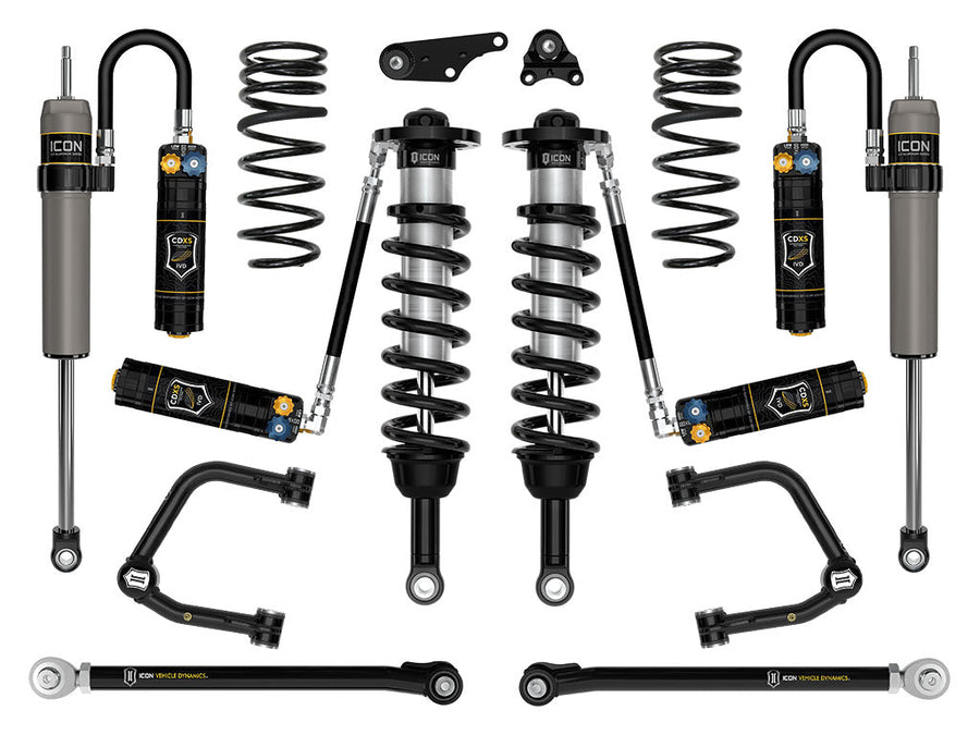 ICON 2024-2025 Toyota Tacoma 1.25-3" Lift, Stage 9 Suspension System, Tubular, Triple Rate Rear Springs for Toyota Tacoma