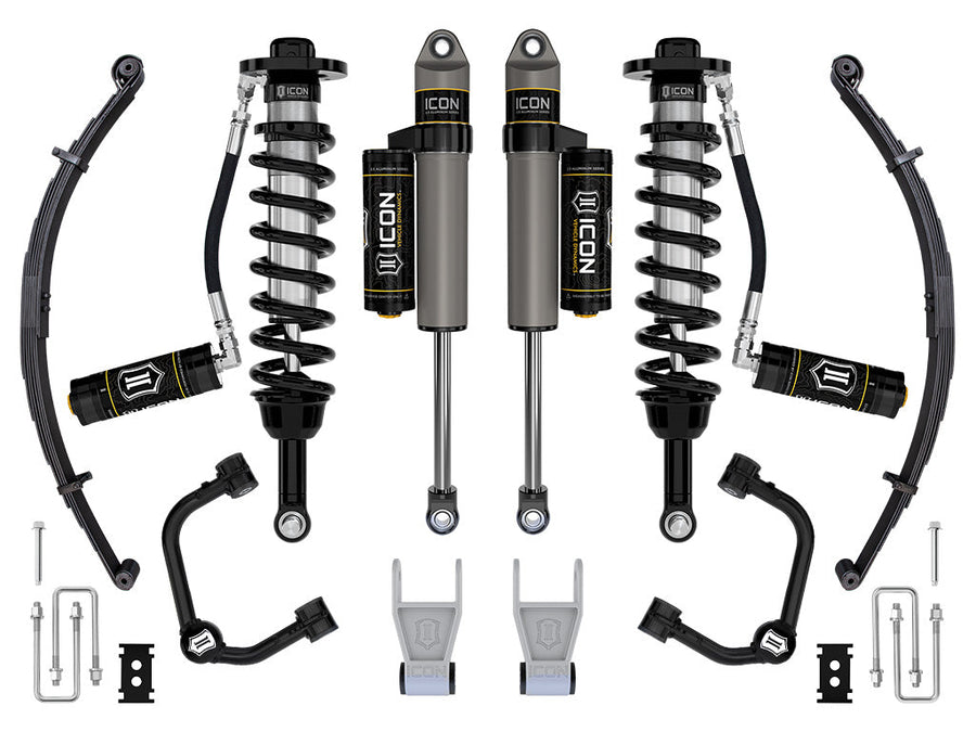 ICON 2021-2025 Ford F-150 Tremor, 2.5-3" Lift, Stage 3 Suspension System, Tubular, w/ Leaf Packs for Ford F-150