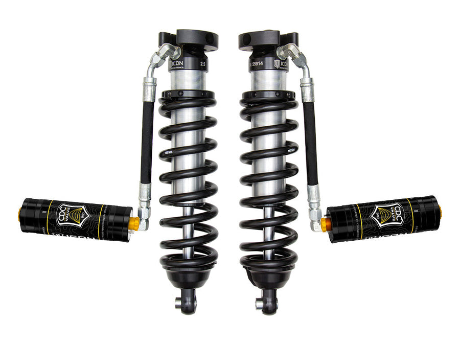 ICON 1996-2004 Toyota Tacoma, 0-3" Lift, Front,V.S. 2.5 Series Coilover Kit, Extended Travel, Remote Reservoir, 700 lbs/in Spring Rate for Toyota Tacoma