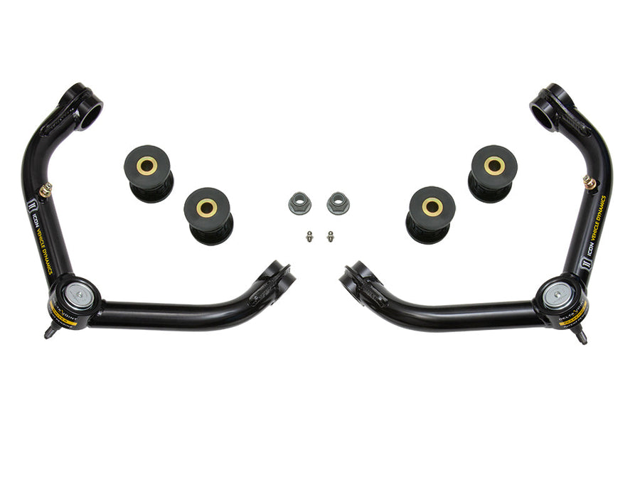 ICON 2001-10 GM 2500/3500 HD, Tubular Upper Control Arm Kit w/Delta Joint for Chevrolet Silverado