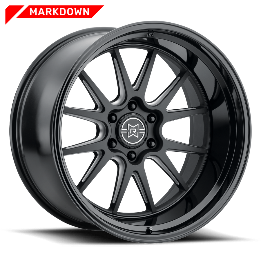 Method 802 Double Black Milled Wheel