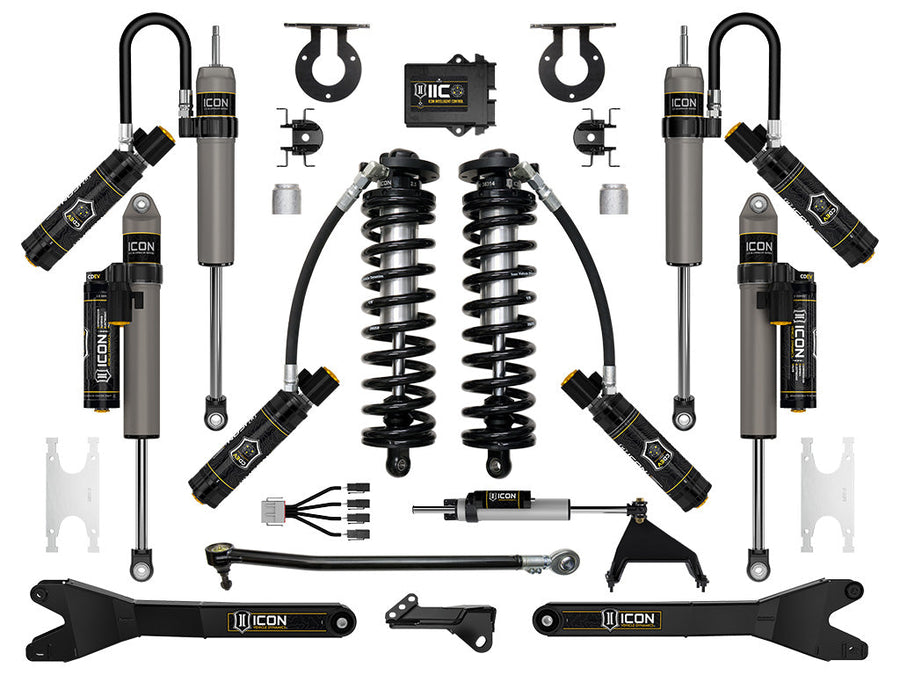 ICON 2023-2025 Ford F-250/F-350 Super Duty 4WD, 2.5-3" Lift, Stage 7 Coilover Conversion System with Radius Arms for Ford Super Duty