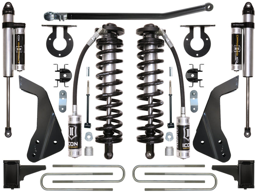 ICON 2005-2010 Ford F250/F350, 4-5.5" Lift, Stage 3 Coilover Conversion System for Ford Super Duty