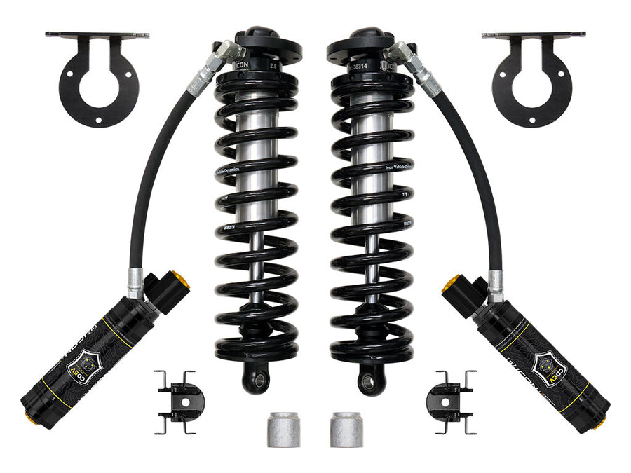 ICON 2023-2025 Ford F-250/F-350 Super Duty 4WD, 2.5-3” Lift, V.S. 2.5 Series Coilover Conversion Kit, Remote Reservoir w/ CDEV for Ford Super Duty