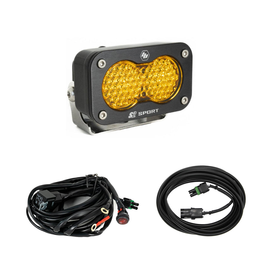 S2 Sport Universal Chase Light Kit Work Scene Baja Amber